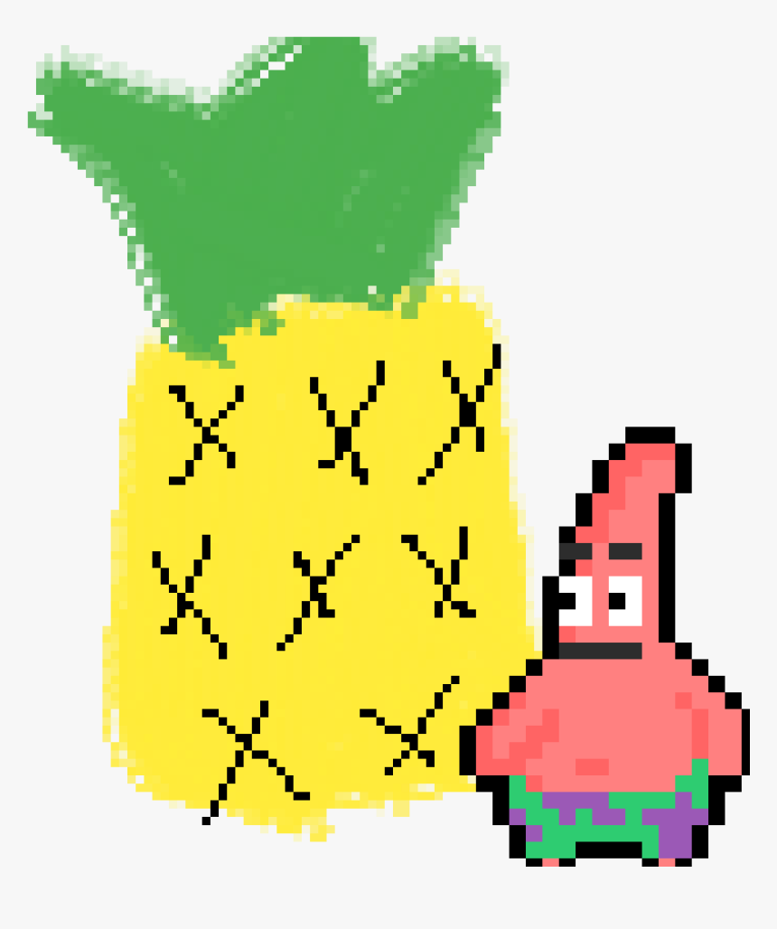 Pixel Art Pokemon Dracaufeu - Pixel Art Patrick Star, HD Png Download