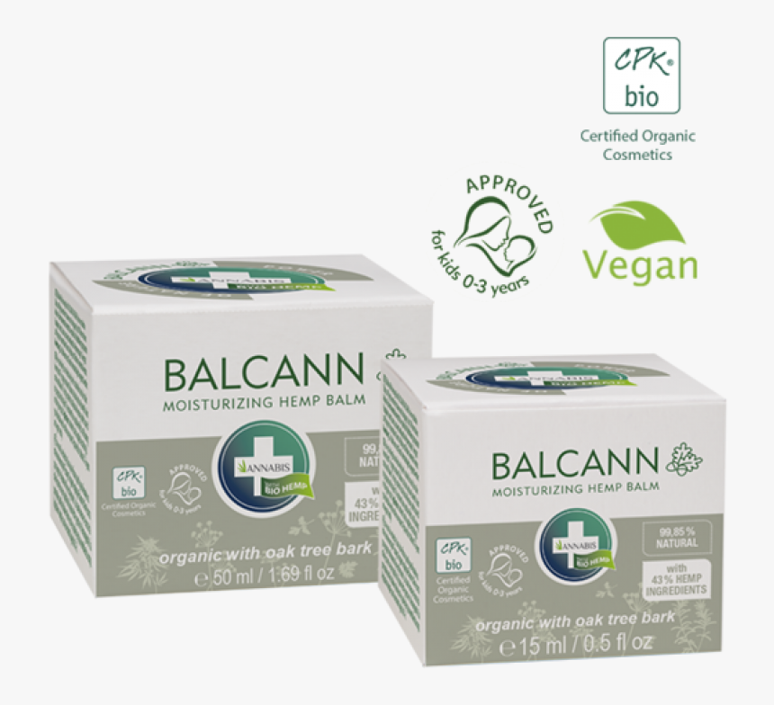 Balcann Oak Tree Bark Organic Balm - Balcann Maść Annabis, HD Png Download