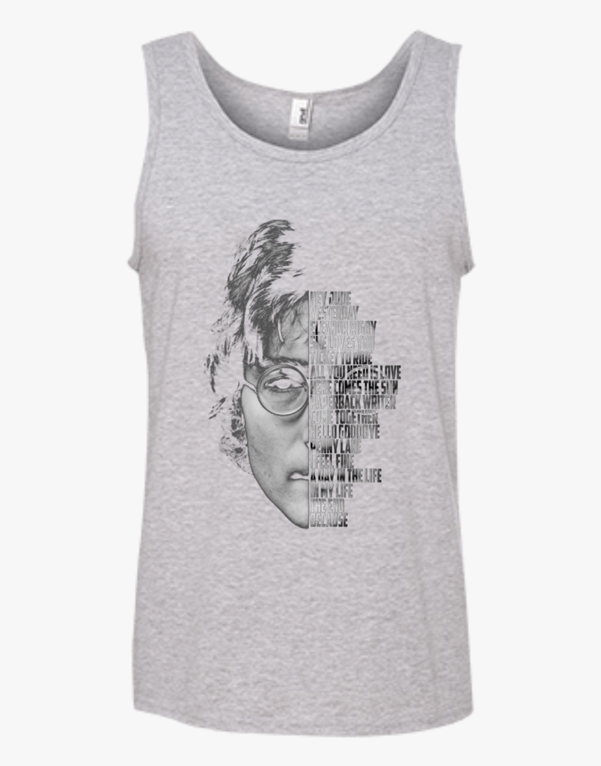 John Lennon 100% Ringspun Cotton Tank Top - Pawtriotic, HD Png Download