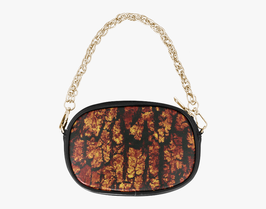 Tree Bark Structure Brown Chain Purse - Handbag, HD Png Download