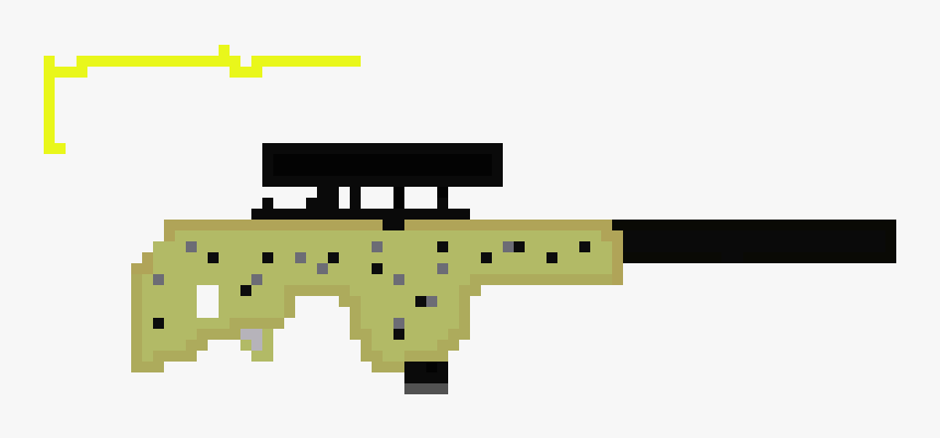 Assault Rifle From Fortnite Pixel Art, HD Png Download
