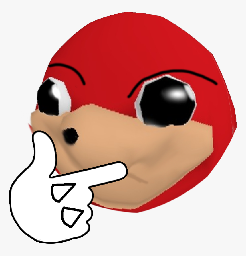Nose Red Face Nose Facial Expression Cartoon Head Smile - Ugandan Knuckles Discord Emote, HD Png Download
