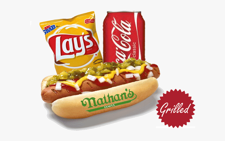 Chips And Soda Png - Dodger Dog, Transparent Png