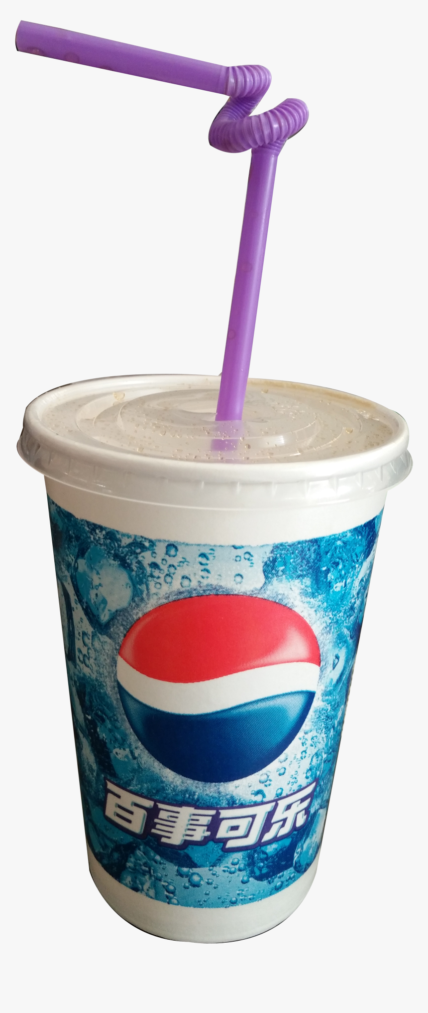 Pepsi With Straw Png, Transparent Png