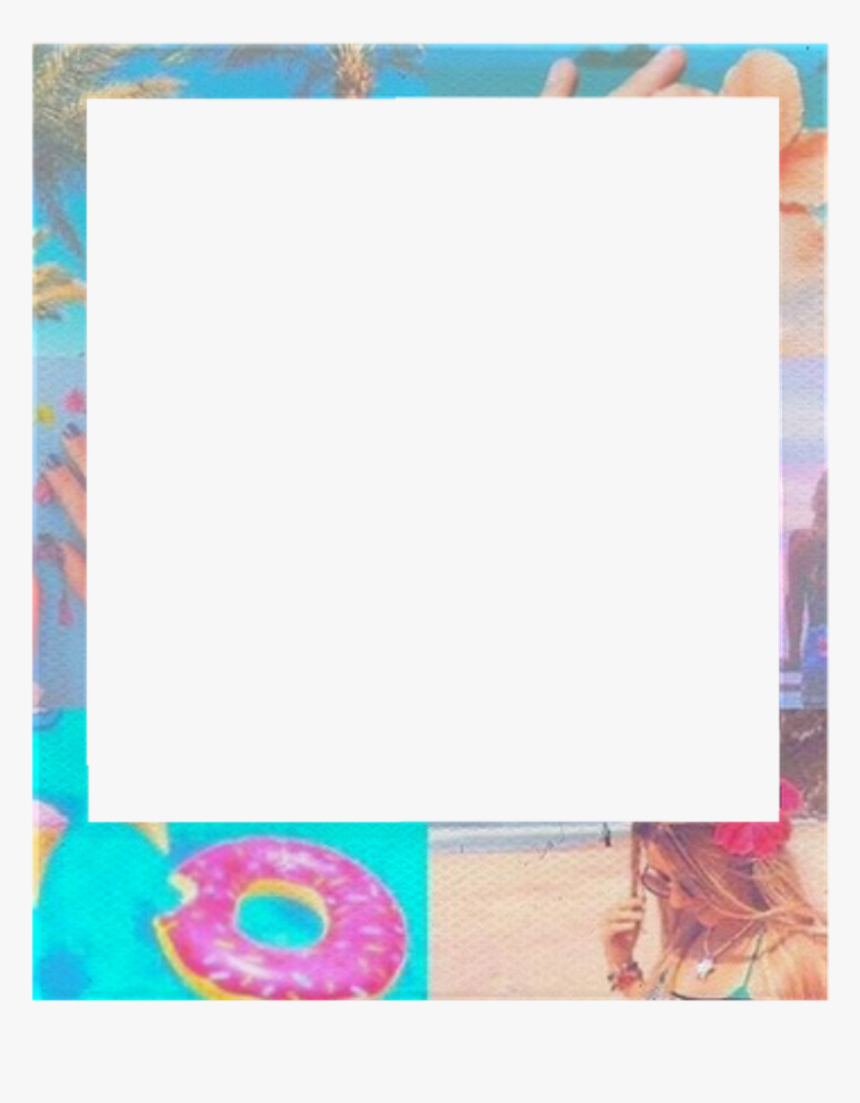 Polaroid Clipart Summer - Polaroid Frame Summer, HD Png Download