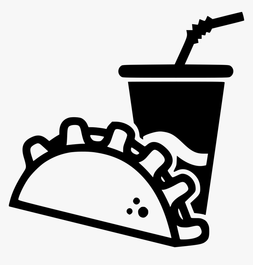 Taco Mexican Paper Cup Soda - Drink Icon Png, Transparent Png