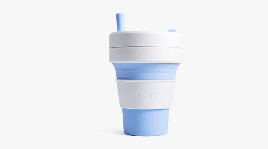 Biggie 16 Oz Cup - Stojo Sky, HD Png Download