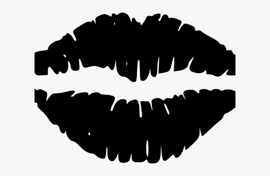 Pink Lips On White Background - Lips Clip Art, HD Png Download