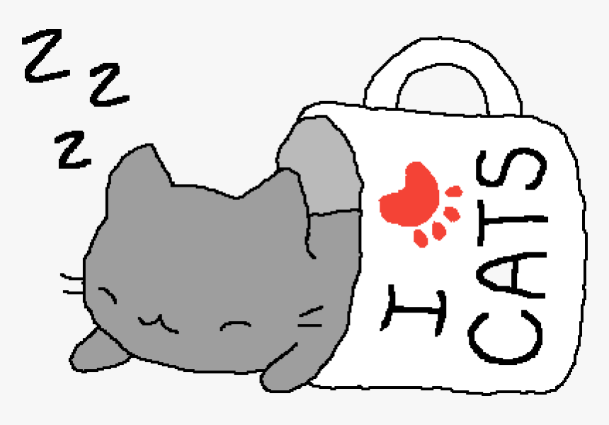Main Image Cat Sleeping By Catlover300 - Happy Song Nightcore, HD Png Download
