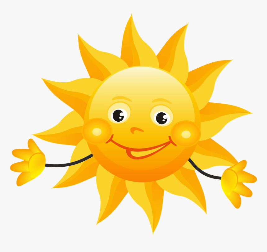 Cartoon Drawing Clip Art - Sun Cartoon Gif Png, Transparent Png