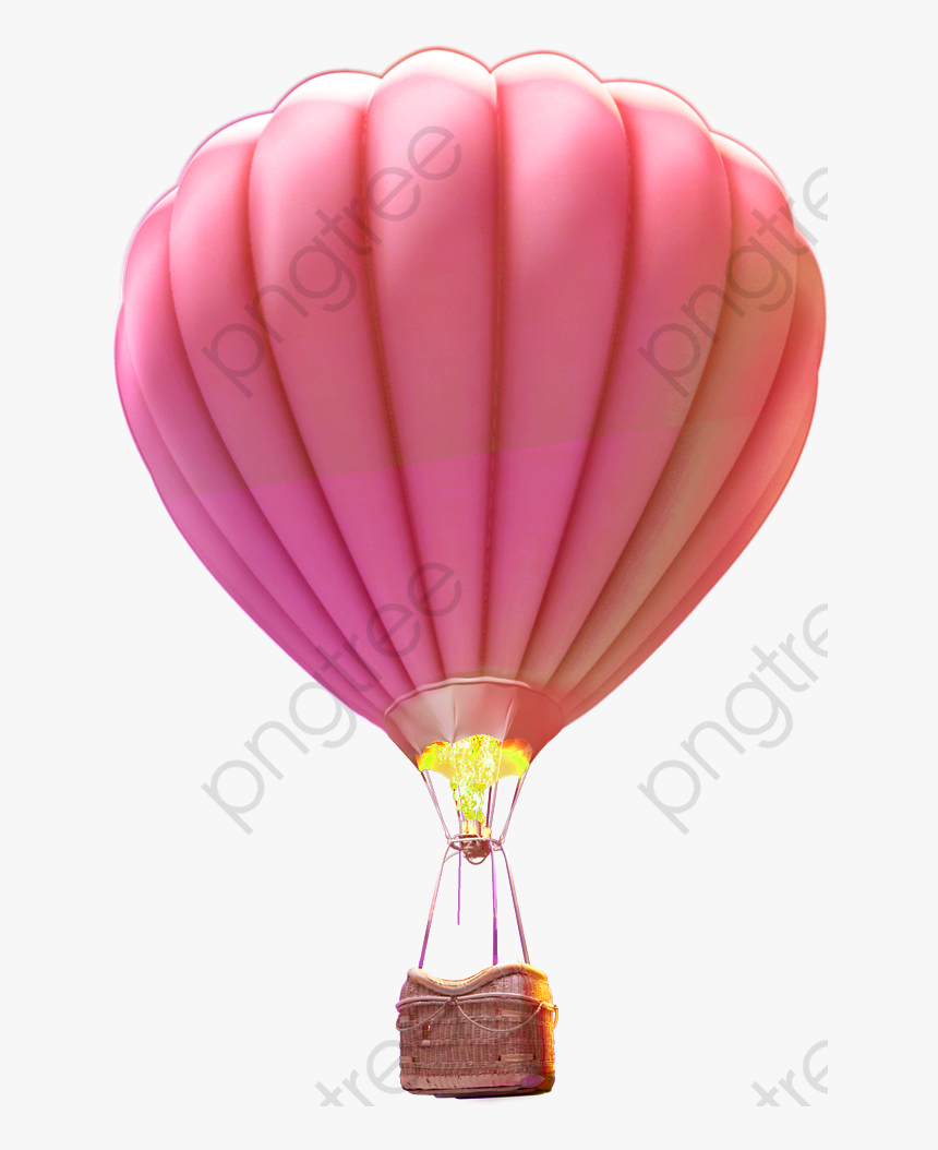 Hot Air Balloon Hot Air Balloon Clipart Landscape - Hot Air Balloon Pink Transparent Background, HD Png Download