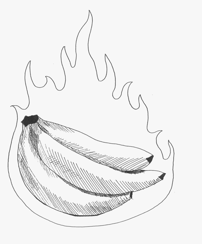 Bananas On Fire, HD Png Download