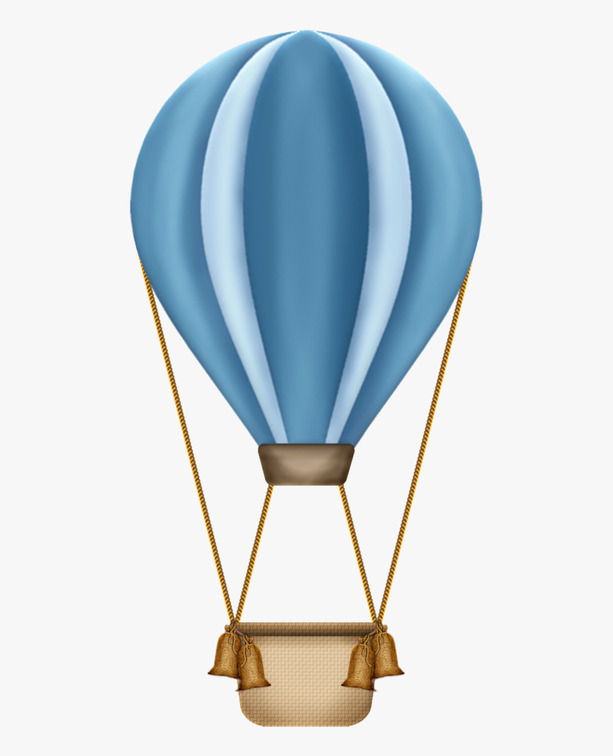 Baby Blue Hot Air Balloon, HD Png Download