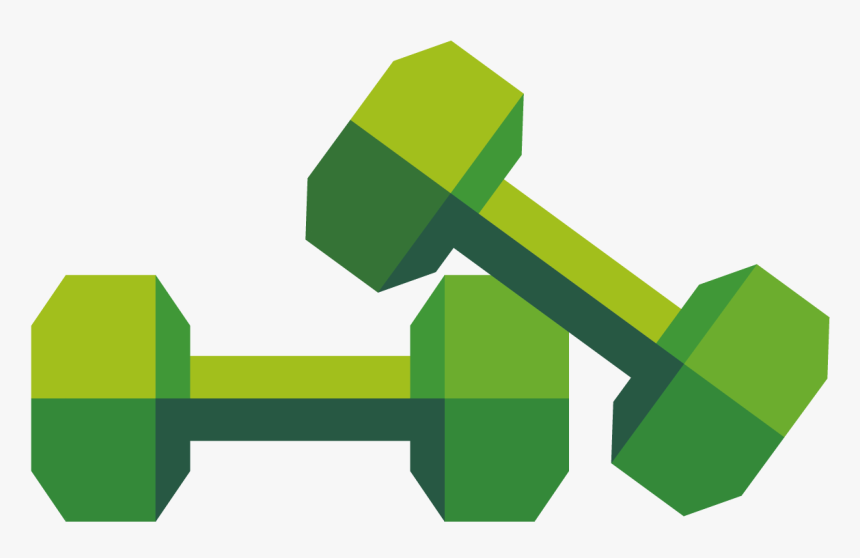 Green Dumbbell Clipart , Png Download - Dumbbell Png, Transparent Png