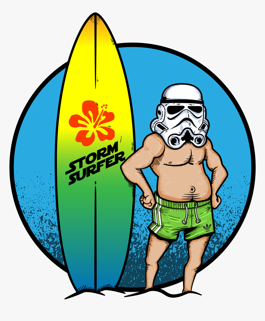 Transparent Surfboard Clipart Png - Hibiscus, Png Download
