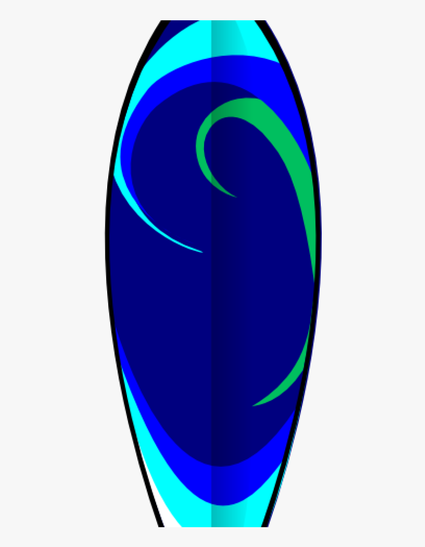 Tropical Clipart Surfboard - Crescent, HD Png Download