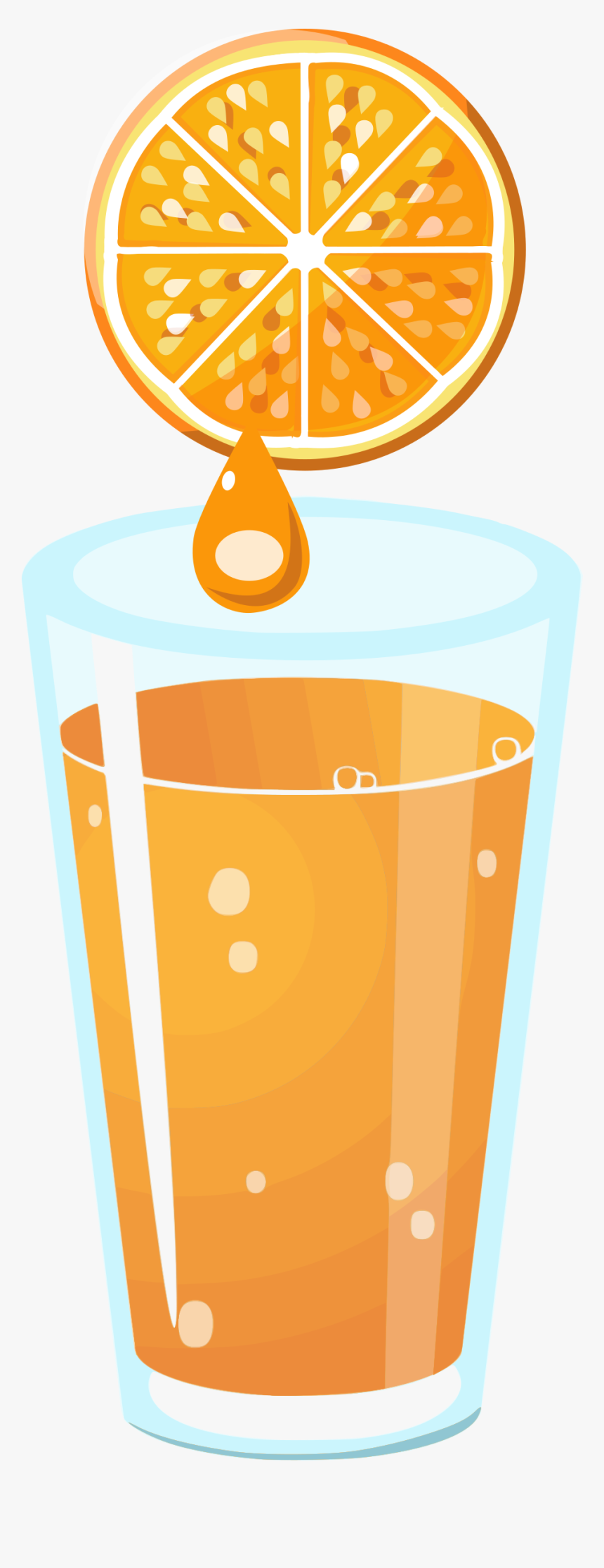 Juice Clipart Florida Orange - Orange Juice Vector Png, Transparent Png