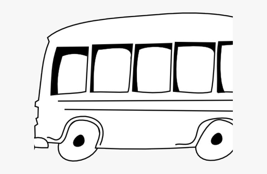 Transparent Bus Clipart Png - Outline Of A Bus, Png Download