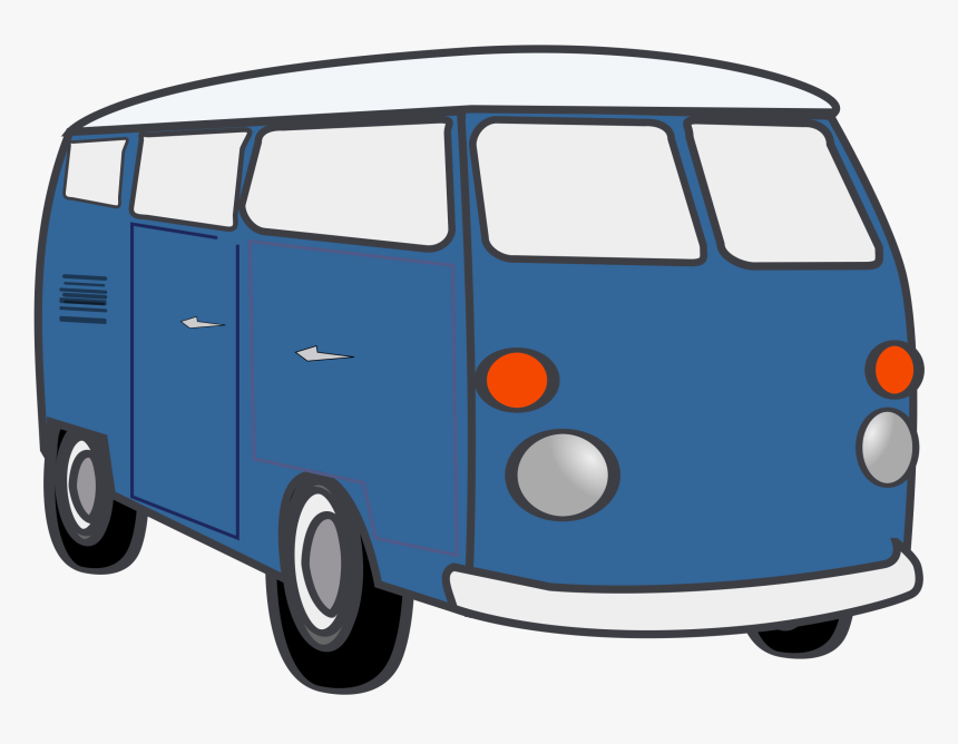Library Clipart Bus - Vans Bus Clipart, HD Png Download