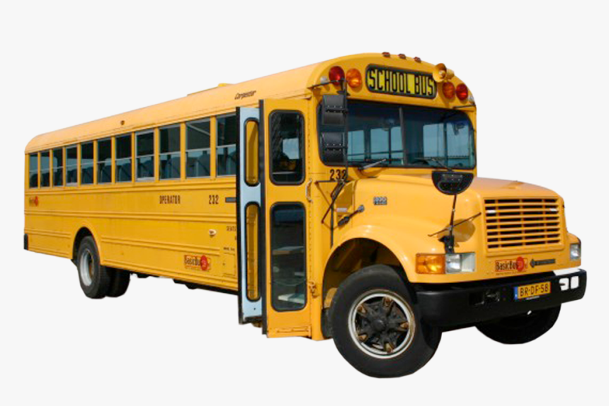 School Bus Clipart Transparent Background - American School Bus Png, Png Download