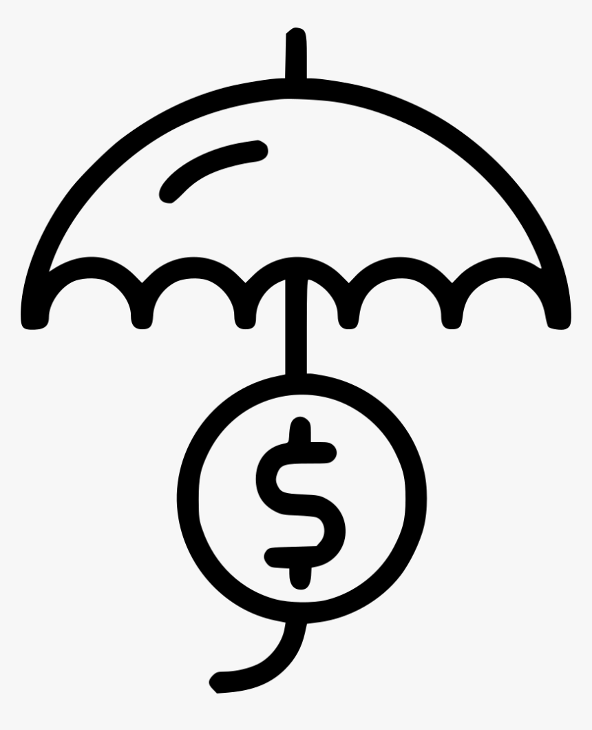 Umbrella Dollar Sign Icon, HD Png Download