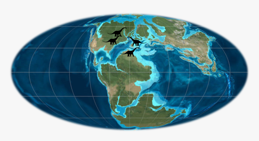 La Tierra En El Jurasico , Png Download - Earth 110 Million Years Ago, Transparent Png