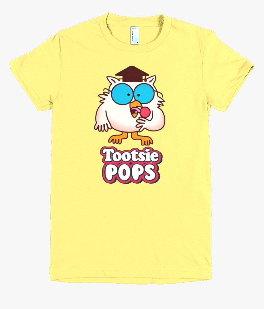 Owl Tootsie Roll Pop Womens T-shirt - Tootsie Pop Owl, HD Png Download