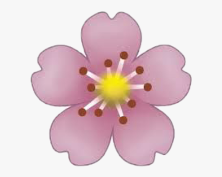 Transparent Florecitas Png - Flower Emoji Sticker, Png Download