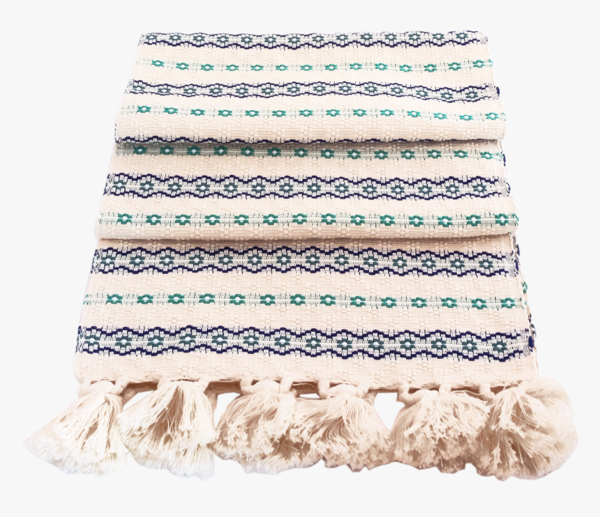 Aqua Stripe Florecitas Runners 
 Class Lazyload Lazyload - Wool, HD Png Download