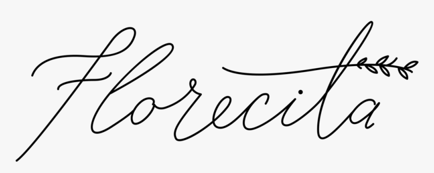 Florecitalogo-blk, HD Png Download