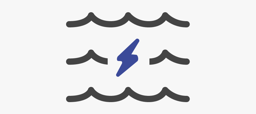 Marine Energy Renewable Energy Sectors - Symbol For Wave Energy, HD Png Download