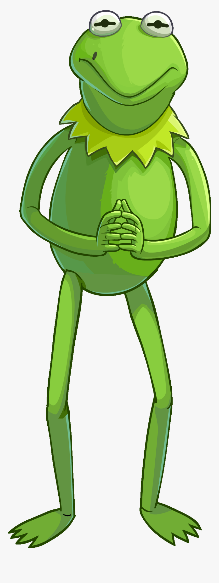 Official Club Penguin Online Wiki - Kermit The Frog Full Body Drawing, HD Png Download