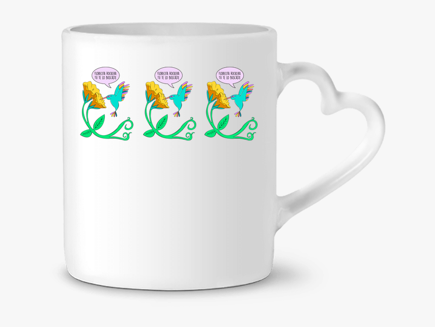 Mug Coeur Florecita Rockera Par Anamarilla - Humour Naissance, HD Png Download