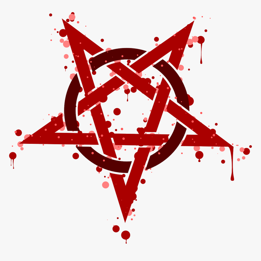 Pentagram, Rouge, Spot, Symbol, Pentalpha, Pentangle - Pentagram Vector Free, HD Png Download