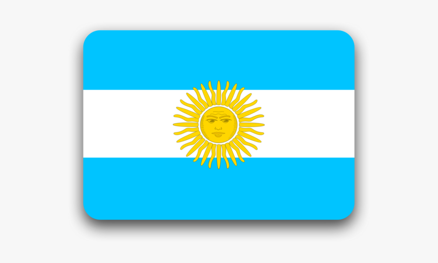 Argentina Flag - De Donde Es El Codigo 54, HD Png Download