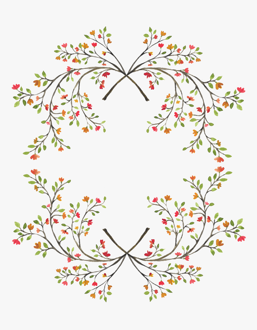 European Texture Romantic Decorative Hand-painted Flowers - Floral Design, HD Png Download