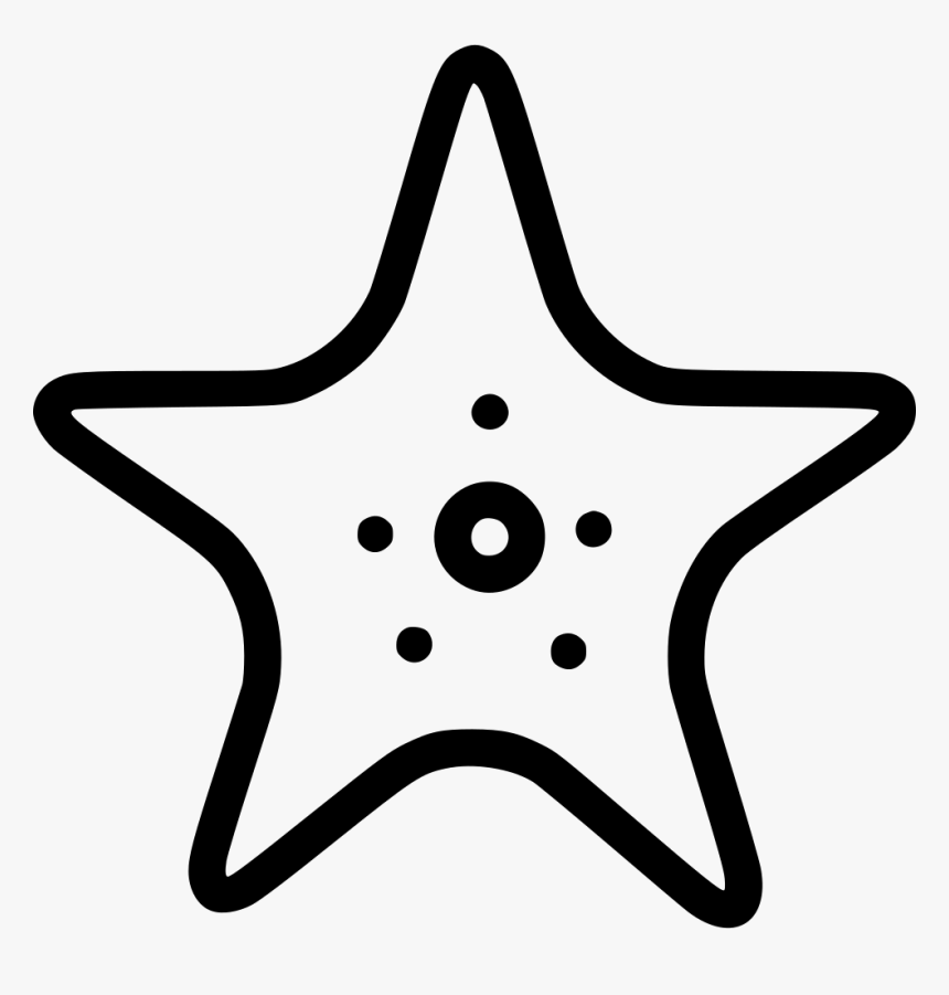 Star Fish Icon - Starfish Icon Png, Transparent Png