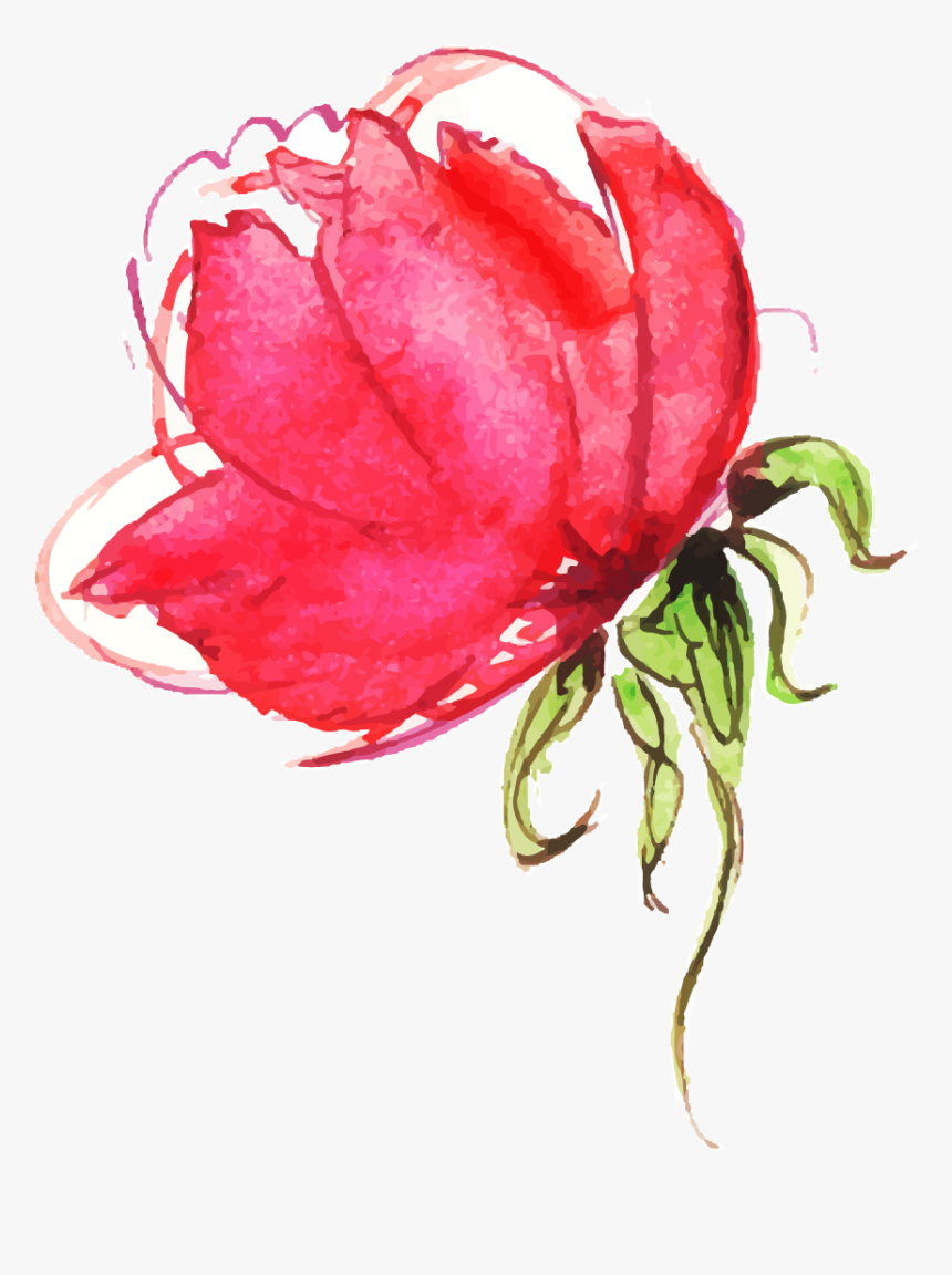 Painted Flowers Png, Transparent Png