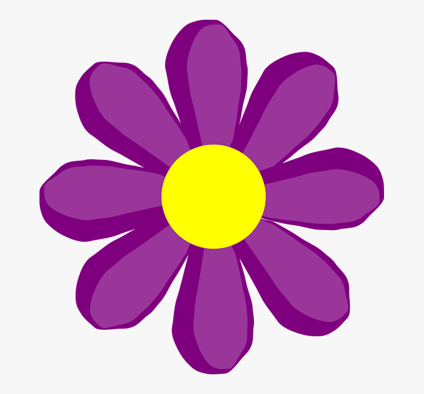 Free Daisy Public Domain Flower Images And Clipart - Clip Art Spring Flower, HD Png Download