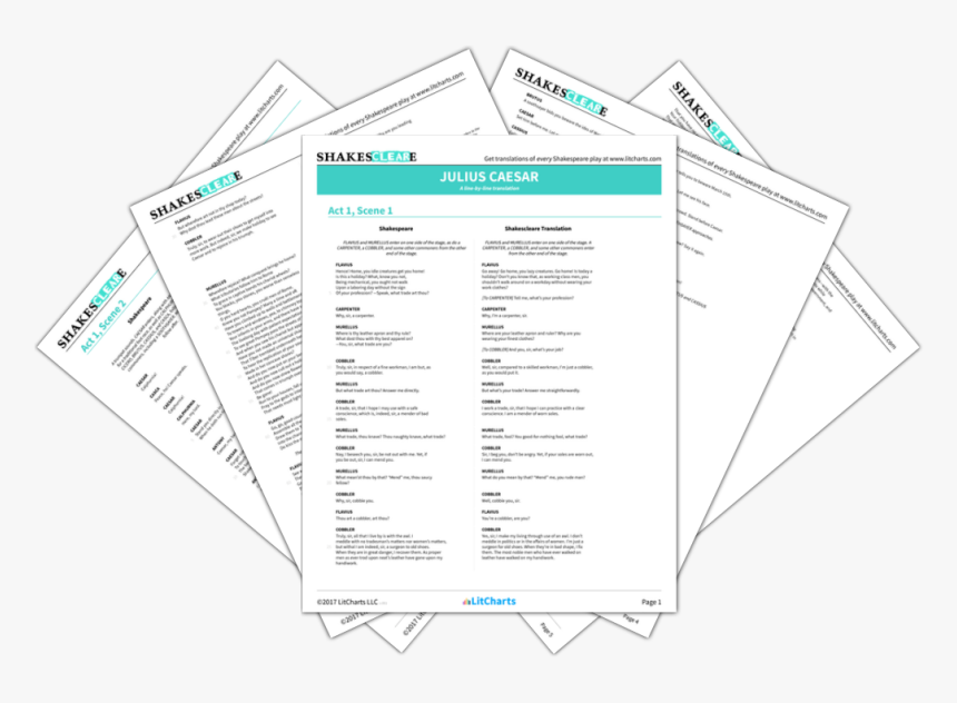 The Litcharts Shakespeare Translation Of Julius Caesar - Way Up To Heaven Analysis, HD Png Download