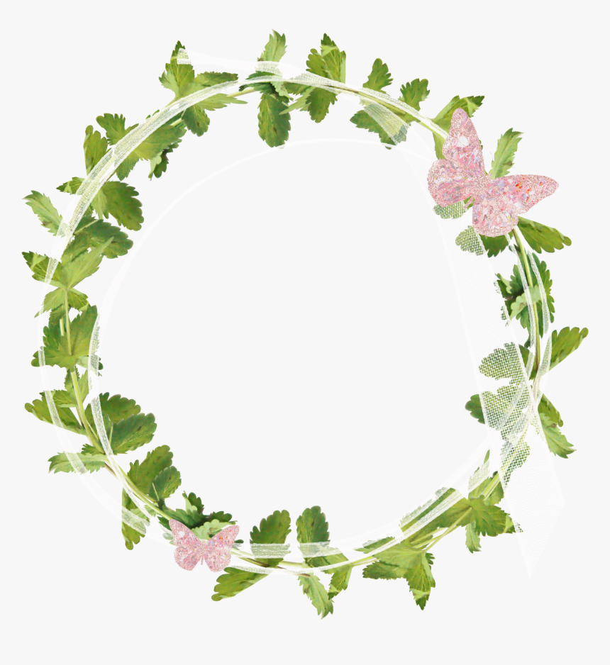 Wreath Floral Design Garden Roses Flower - Ring Leaf Design Png, Transparent Png
