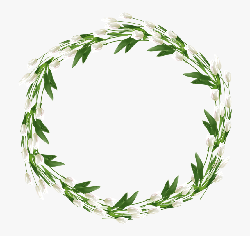 Forgetmenot Frames Decoupage Printables - Invitation Clipart Png Wreath, Transparent Png
