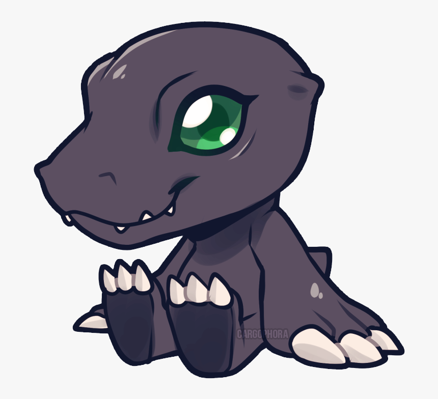 Cute Agumon - Black Agumon Fanart, HD Png Download