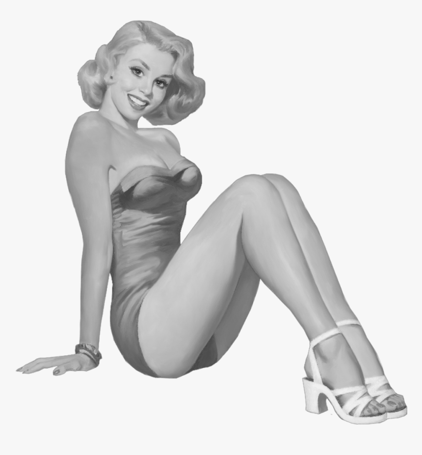 Transparent Pinup Girl Png - Christmas Pinup Png, Png Download