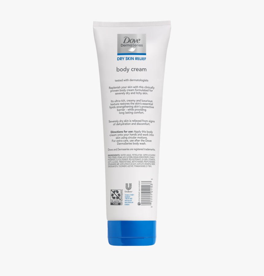Dove Dermaseries Body Cream - Body Cream Directions For Use, HD Png Download