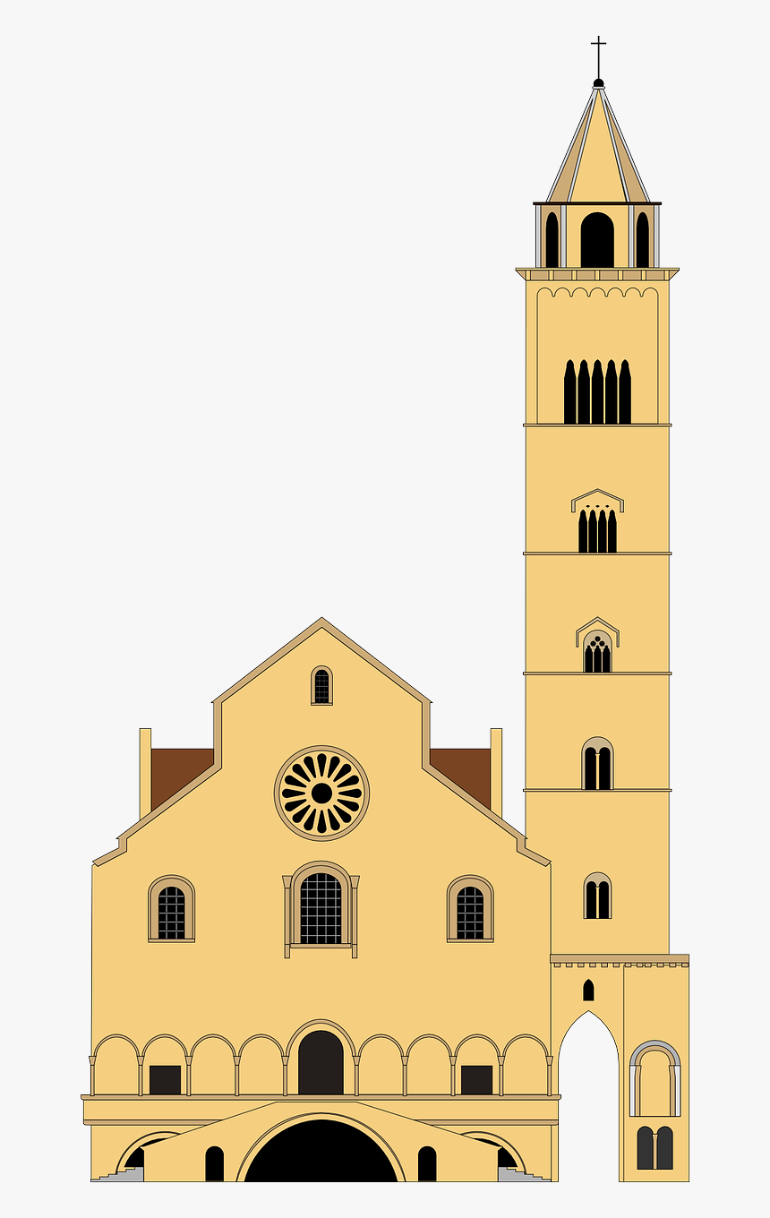 Disegno Della Cattedrale Di Trani, HD Png Download
