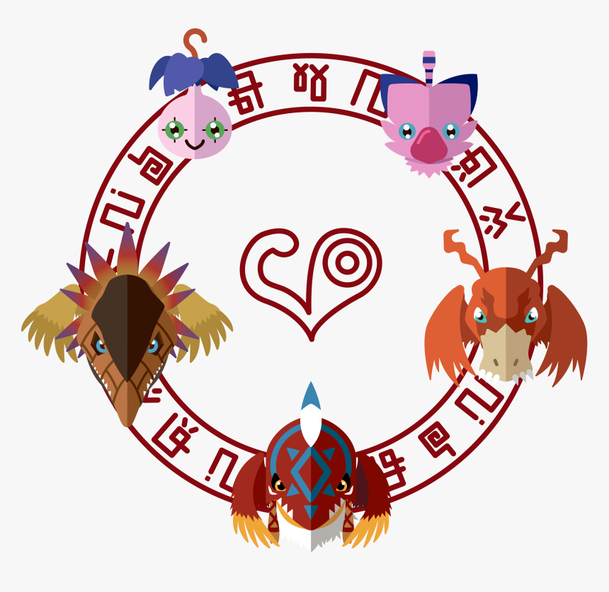 Digimon And Crest And Digimon, HD Png Download