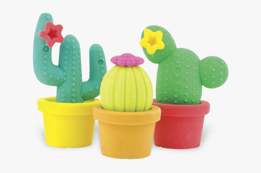 Happy Cactus Eraser Set, HD Png Download