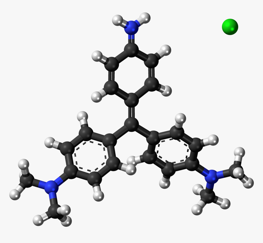 Methyl Violet 2b 3d Ball - Diethyl Phthalate, HD Png Download