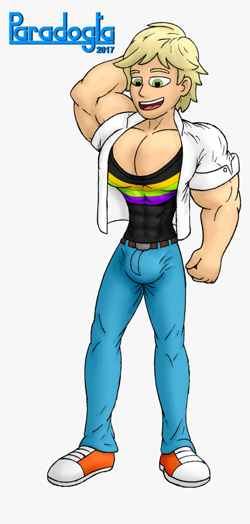 Muscle Adrien Agreste By Paradogta-dbo4xgp - Cat Noir Muscle Growth, HD Png Download